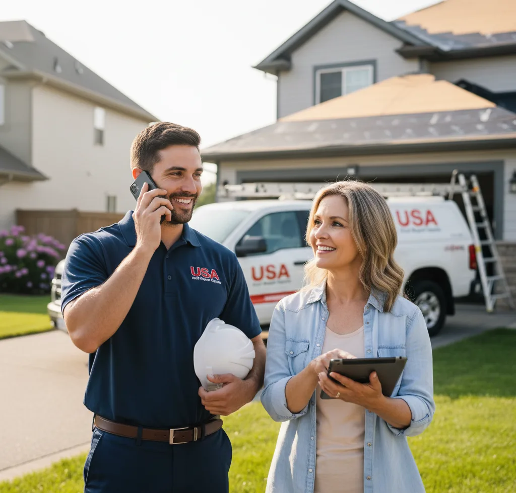 USA Roof Repair Experts customer support in Bastrop